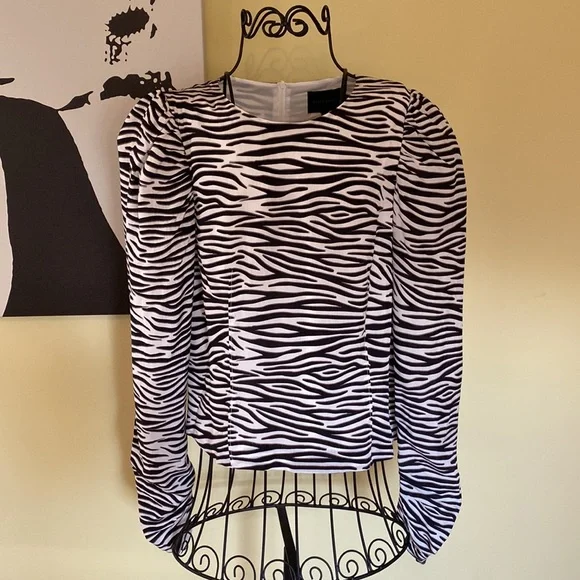 Birgitte Herskind Will Zebra Blouse - Sz 40 - Picture 6 of 13